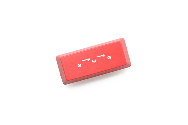 Novelty Keycap ABS Etched Shine-Through left shift 2.25u kaomoji sleep kiss snicker
