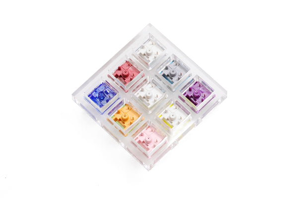 Acrylic Switch Tester 9 LCET SWITCH for Mechanical Keyboard Joker pink White Black Queen blue Grace Sprout Pink Sweet Heart