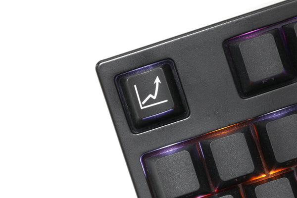 Novelty Shine Through Keycap ABS Etched Stock security black red esc backspace