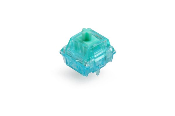 Gateron Turquoise Tealio Switch Linear 63.5g 65g 5pin SMD RGB mx stem switch for mechanical keyboard Cyan Colorway