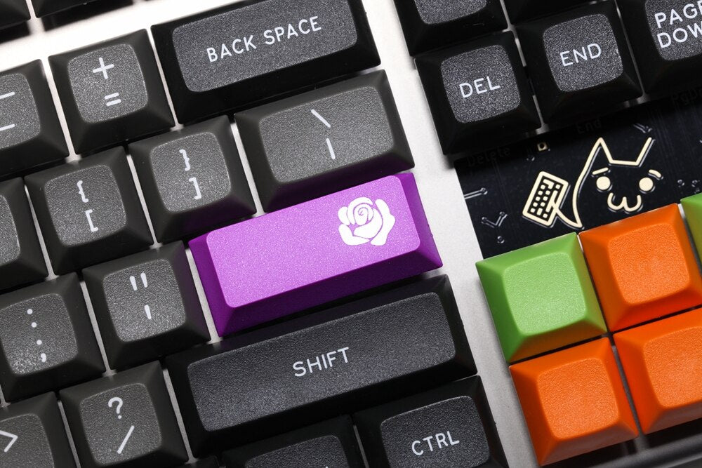 Novelty cherry profile dip dye sculpture pbt keycap laser etched legen ...