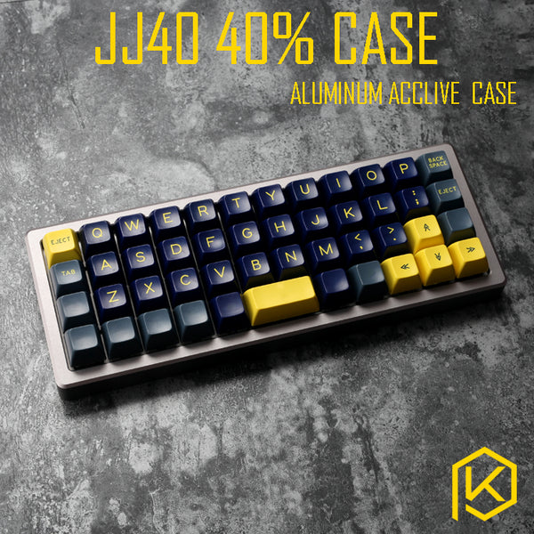 Anodized Aluminium case forjj40 40% custom keyboard acrylic panels acrylic diffuser can support jj40 acclive case support planck - KPrepublic