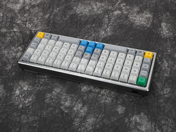 Anodized Aluminium Case For XD75Re AM 60% Custom Keyboard tempered glass Diffuser - KPrepublic