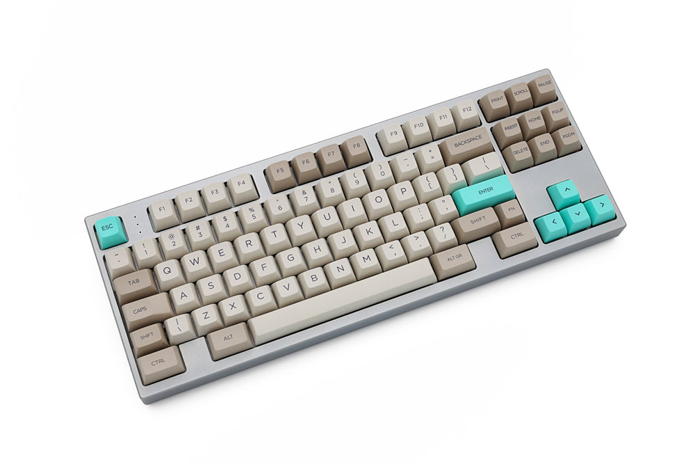 SA profile Dye Sub Keycap Set PBT retro beige for gh60 xd64 xd84 xd96 ...