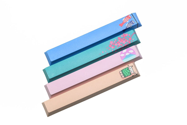 Novelty allover dye subbed Keycap spacebar pbt Japanese Sakura carp flags mount fuji sushi