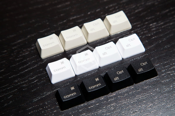 PBT laser Keycaps mac Keys in OEM Profile With Cherry MX Stems command option