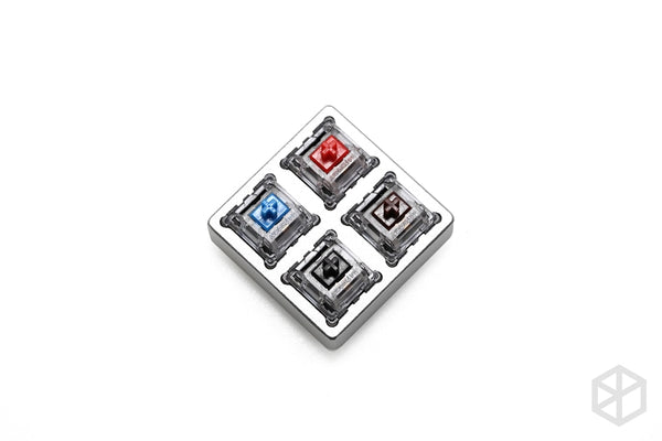 aluminum / Acrylic Switch Tester Gateron switches Blue Black Blue Red Green Yellow White RGB SMD