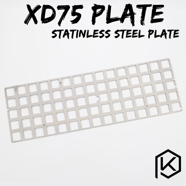 stainless steel plate for xd75re 60% custom keyboard Mechanical Keyboard Plate support xd75re - KPrepublic