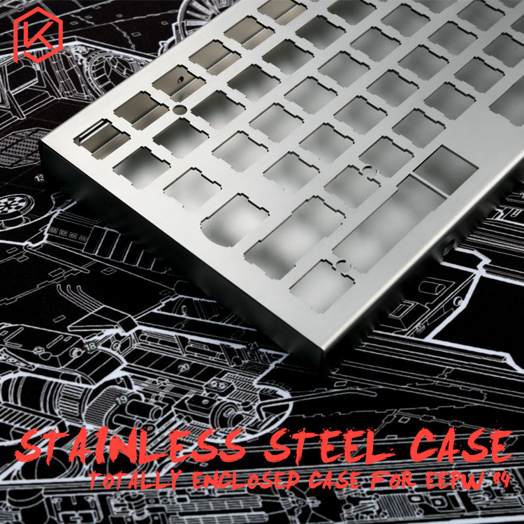stainless steel enclosed case for xd84 eepw84 75% mechanical keyboard ...