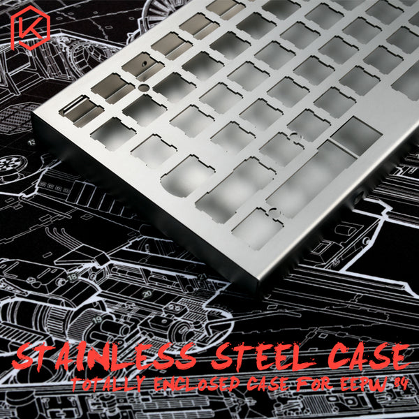 stainless steel enclosed case for xd84 eepw84 75% mechanical keyboard - KPrepublic