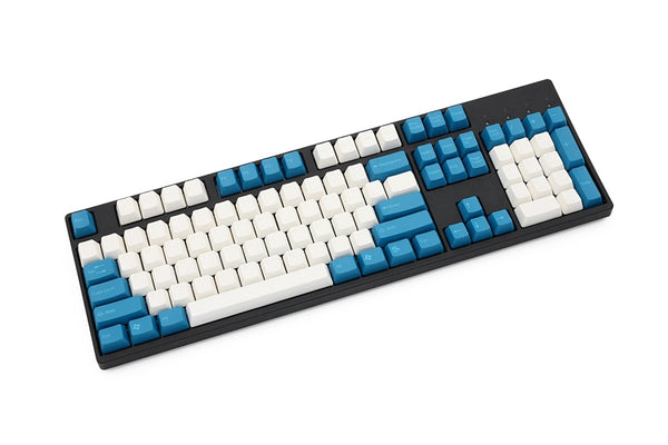 taihao abs double shot keycaps for diy gaming mechanical keyboard blue withe
