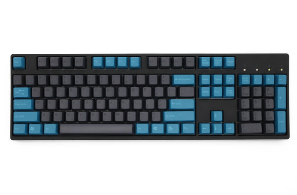 taihao abs double shot keycaps for diy gaming mechanical keyboard blue grey colour