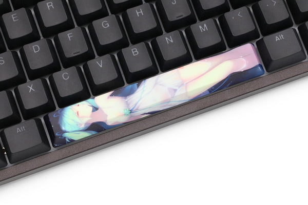 Novelty allover dye subbed Keycaps spacebar pbt Hatsune Miku and Rem Ram