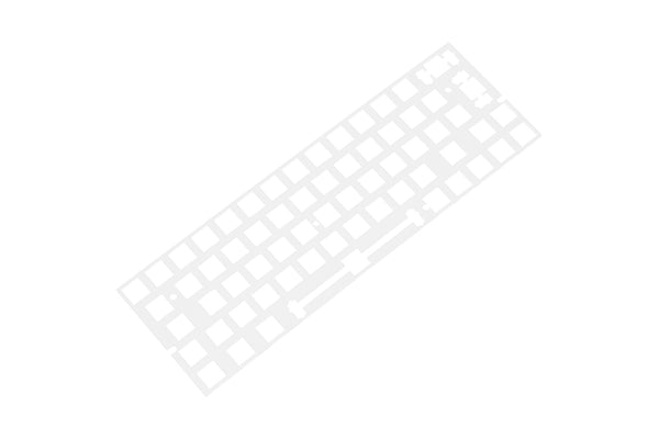 60% PC Plastic Mechanical Keyboard Plate 1,5mm thickness support xd60 xd64 gh60 BM60 ISO with arrow key Transparent Clear color