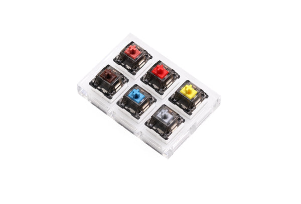 Acrylic Switch Tester 3X2 Gateron Black Crystal SWITCH for Mechanical Keyboard pre lubed Brown Yellow Silent Red Silver Blue