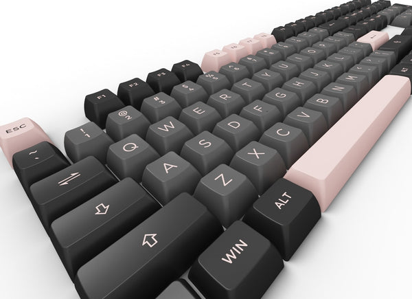 AKKO ASA Profile PBT doubleshot keycap for mx stem keyboard 00 01 Black Pink Matcha Red Bean 9009 Midnight Macaw Wave