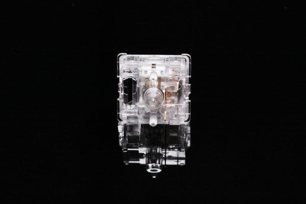 LCET Ice World Switch RGB Linear 50g Switches For Mechanical keyboard mx stem 5pin Clear body white stem