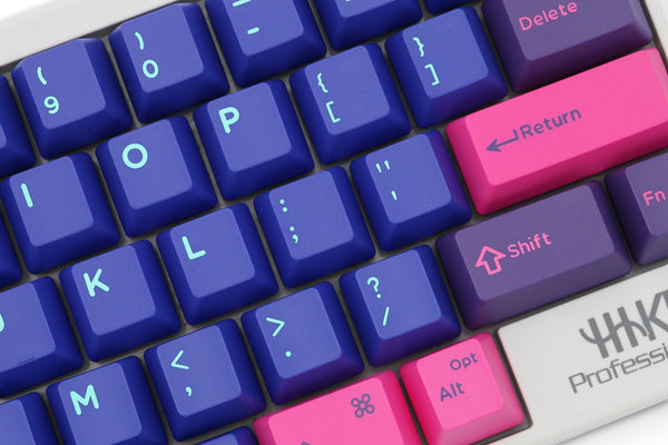 Domikey hhkb abs doubleshot keycap set cyberpunk topre stem mechanical keyboard