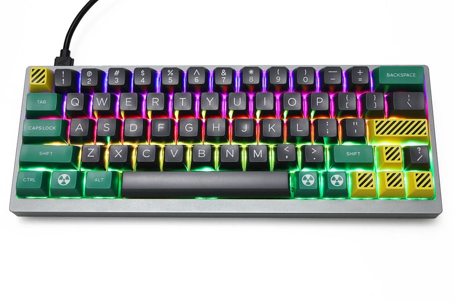 bm60 rgb 60% gh60 hot swappable PCB programmed qmk firmware type c ...