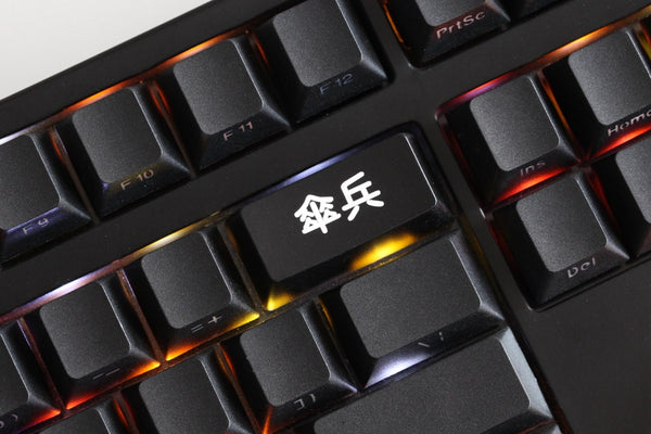 Novelty Shine Through Keycaps ABS Etched back lit black red ESC Enter Backspace network buzzword the same meaning stupid idiot