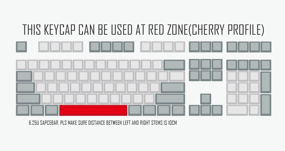 Dye Sub Keycap 6.25u spacebar pbt for mechanical keyboard Genshin Impa ...
