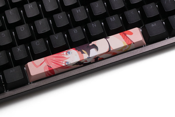 Allover dye subbed Keycap Novelty 6.25u spacebar pbt custom keyboard Milim Nava Suzumiya Haruhi Elaina Takanashi Rikka
