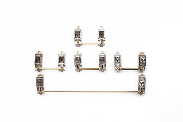 Everglide Black Transparent Gold Plated Pcb screw-in Stabilizers