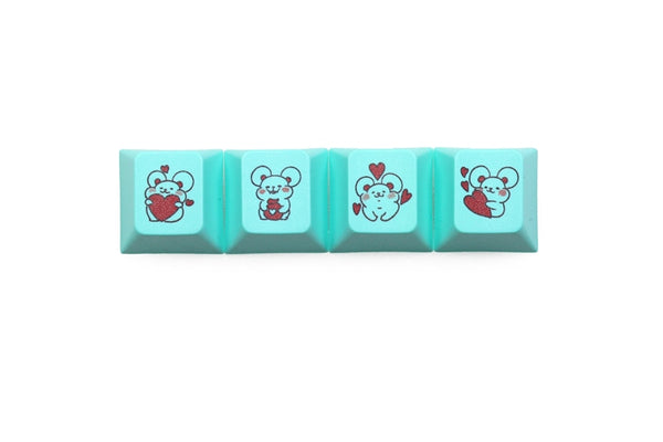 mStone Novelty cherry profile pbt keycap Dye Sub Good luck in the year of the rat Cute little mouse