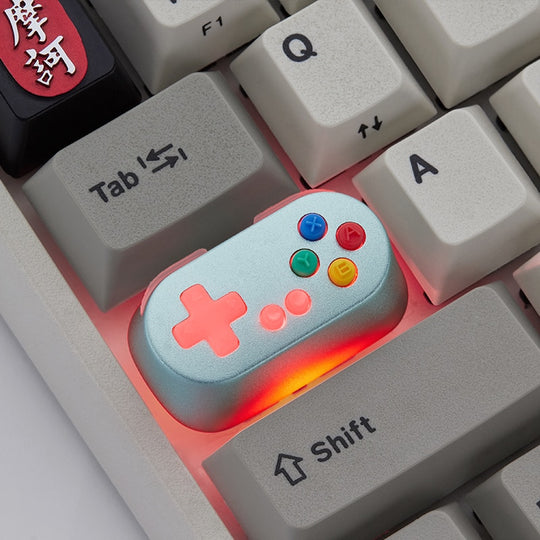 Holyoops Gamepad Controller Capslock Artisan Keycap CNC anodized alumi ...
