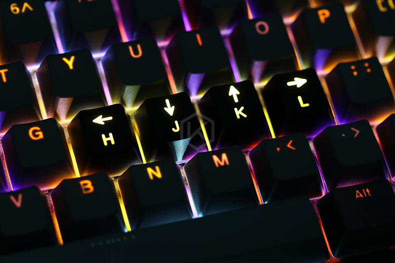 Novelty Shine Through Keycaps ABS Etched, Shine-Through light keycaps ...