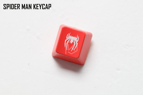 Novelty Shine Through Keycaps ABS Etched, Shine-Through Avengers Infinity War hero logo black red custom mechanical keyboards - KPrepublic