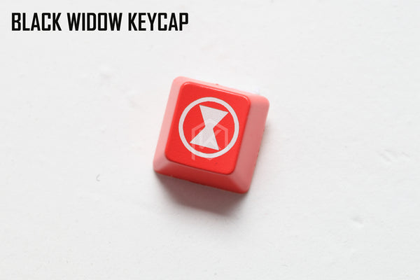 Novelty Shine Through Keycaps ABS Etched, Shine-Through Avengers Infinity War hero logo black red custom mechanical keyboards - KPrepublic