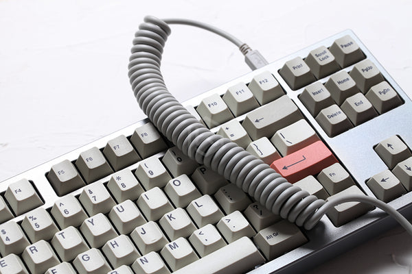 Bold Coiled Cable wire Mechanical Keyboard GH60 USB cable mini micro type c USB port for kit DIY poker 2 xd64 xd75 xd96 mobile phone - KPrepublic
