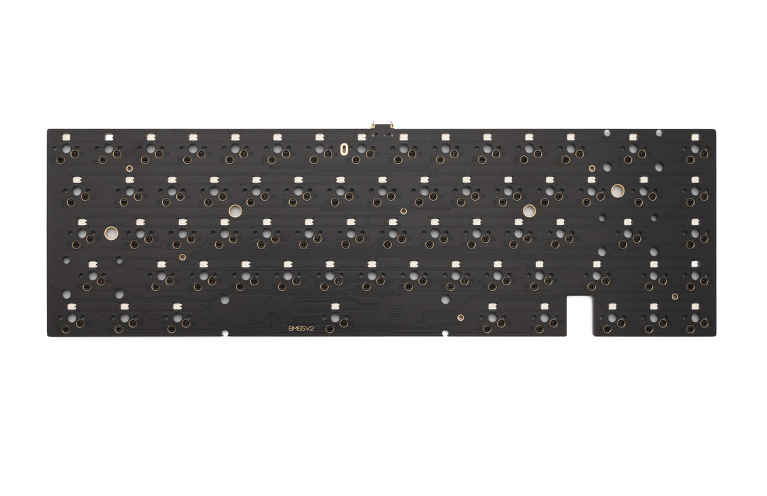 bm65rgb bm65 rgb 65% hot swappable Custom Mechanical Keyboard PCB prog ...