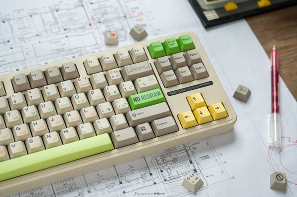 [CLOSED][GB] iNKY x Domikey Retro No Redraw CAD ver keycaps Cherry profile Dye sublimation printing