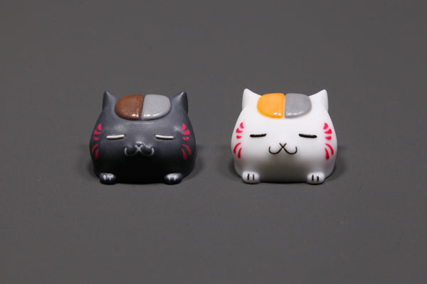 [CLOSED][GB] Cool kit Novelty lucky cat black white nyanko sensei riou natsume resin keycap artisan