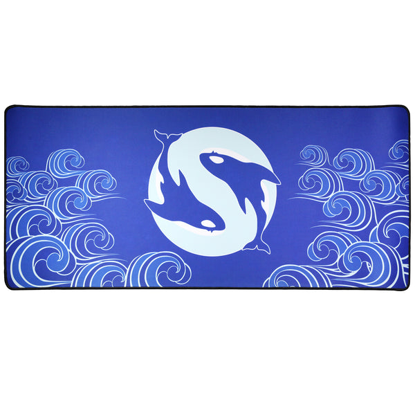 INKY Silent Sea Mechanical keyboard Mousepad Deskmat 900 400 5mm Stitched Edges /Rubber High quality soft touch Rubber