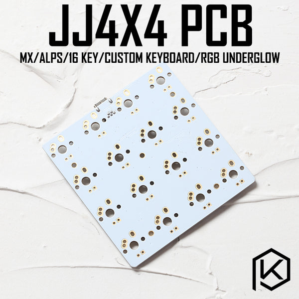 jj4x4 jj4X4 16 keys Custom Mechanical Keyboard PCB programmed numpad layouts bface firmware with rgb bottom underglow alps mx - KPrepublic