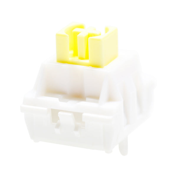 JWICK Ginger Milk Linear Switch 5pin RGB SMD 63.5g mx switch for mechanical keyboard 60m POM PA66 Gold Plated Spring Yellow