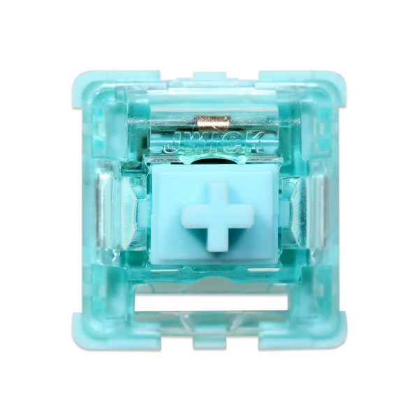 JWICK Ice Jade Pre Advanced Tactile Switch 5pin RGB SMD 62g mx switch for mechanical keyboard 50m POM Nylon Long Spring Blue