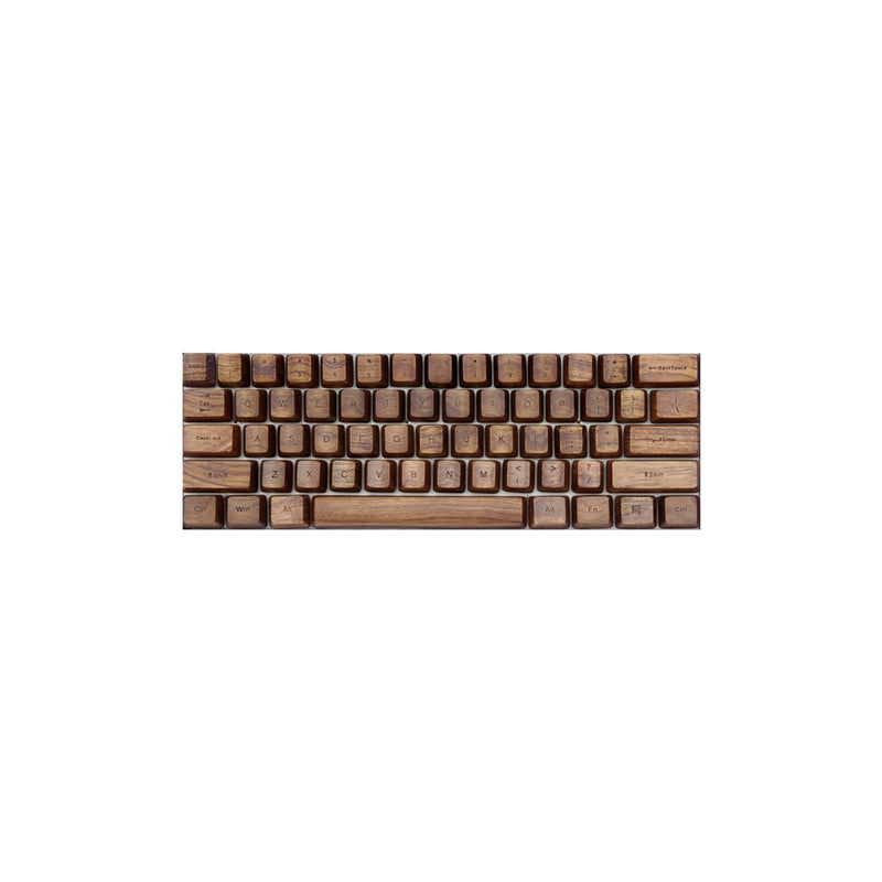 KPRepublic Loop 104 walnut wooden keycap set for a 60 percent keyboard KPRepublic Loop 104 walnut wooden keycap set for a 60 percent keyboard