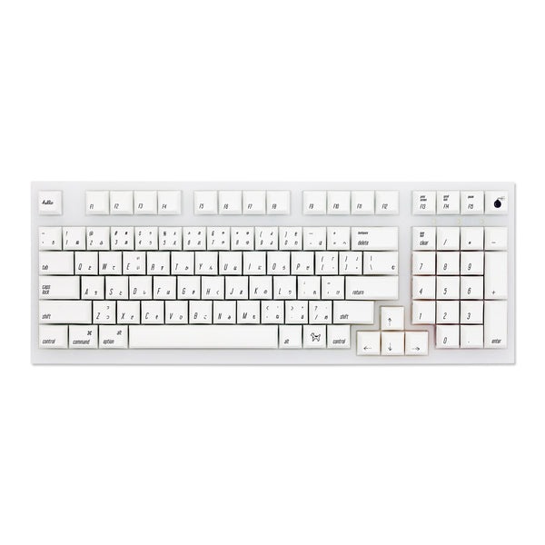 KPrepublic DSA Old Apple Font Dye Sub Keycap Set PBT for keyboard gh60 poker 87 tkl 104 ansi xd64 bm60 xd68 xd84 xd96 Hiragana