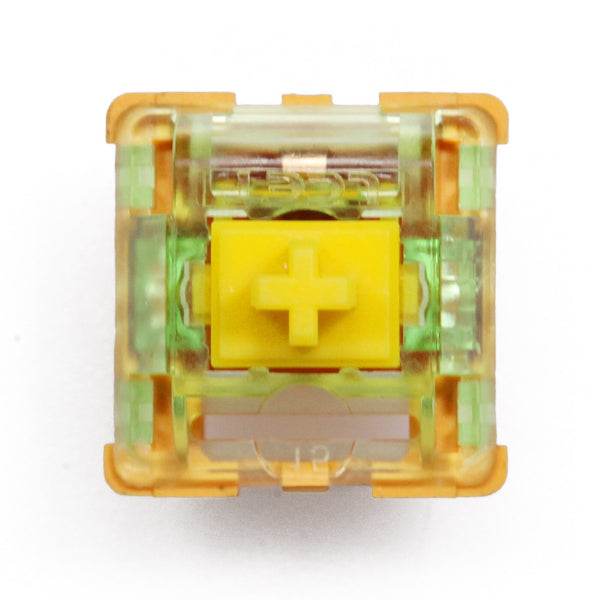 LCET Oasis Switch RGB Tactile 58g Switches For Mechanical keyboard mx stem 5pin Yellow Brown similar to holy panda