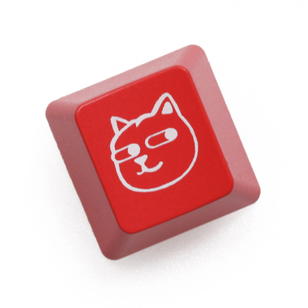 Novelty Shine Through Keycaps ABS Etched back lit black red r1 ESC Dog ...