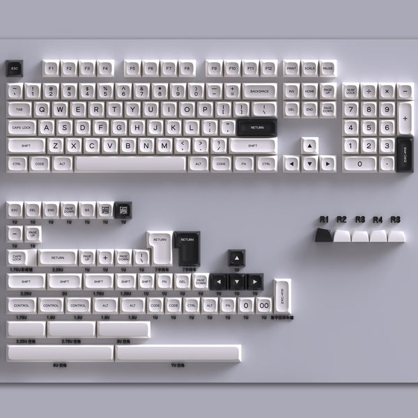 PGA ABS BOW Sparta Doubleshot Keycap Set PGA Profile for MX Stem Keyboard 60 87 104 xd64 xd68 xd84 xd87 BM60 CSTC75 BM65 BM68