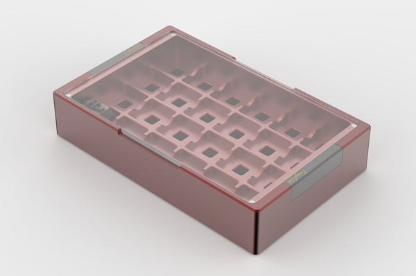 [END]JL Ti & Anodized Aluminum Keycaps box with RGB LED PCB+Magnetic top cover - KPrepublic