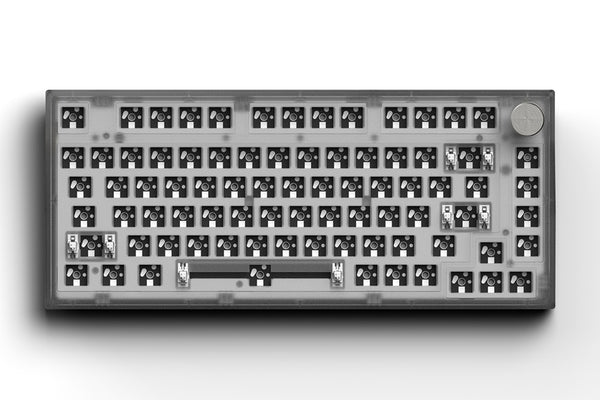 Flesports MK750 Mechanical Keyboard Kit 3 Mode 2.4g Bluetooth RGB Backlit LED Hot Swappable Socket NKRO Programmable USB C Knob