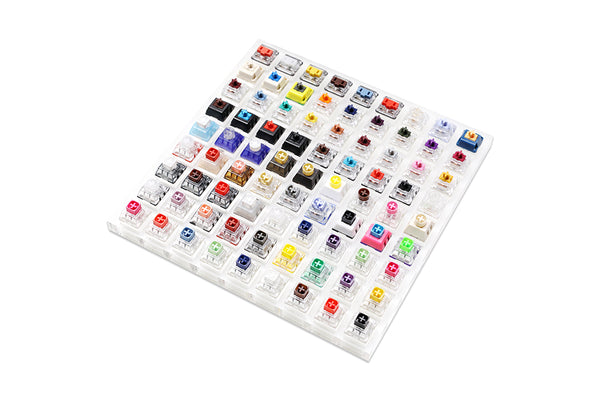 Kailh 81 switch switches tester with acrylic base blank keycaps for mechanical keyboard Box Cream Arctic Fox Silver Jellyfish
