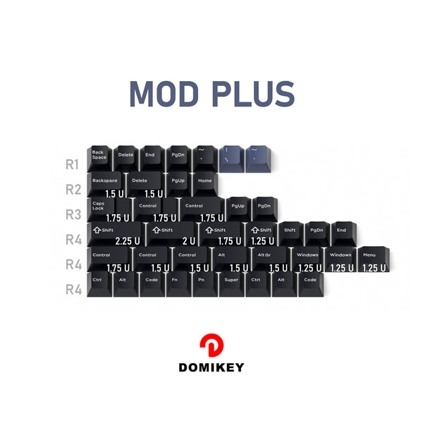 Domikey Calculator Cherry Profile abs doubleshot keycap for mx keyboard poker 87 104 xd64 xd68 BM60 BM65 BM68 BM80