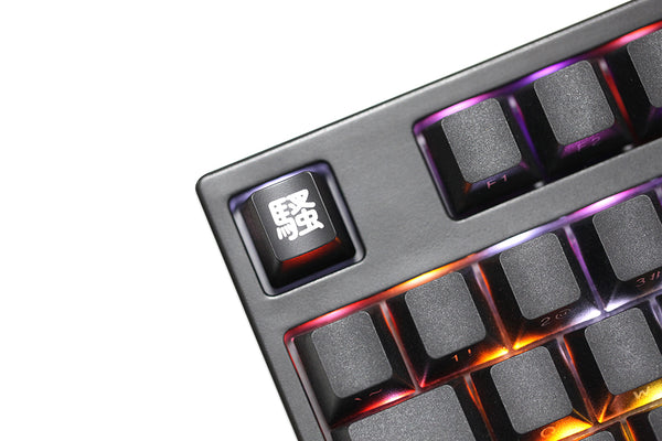 Novelty Shine Through Keycaps ABS Etched back lit black red r1 ESC Sao Sexy